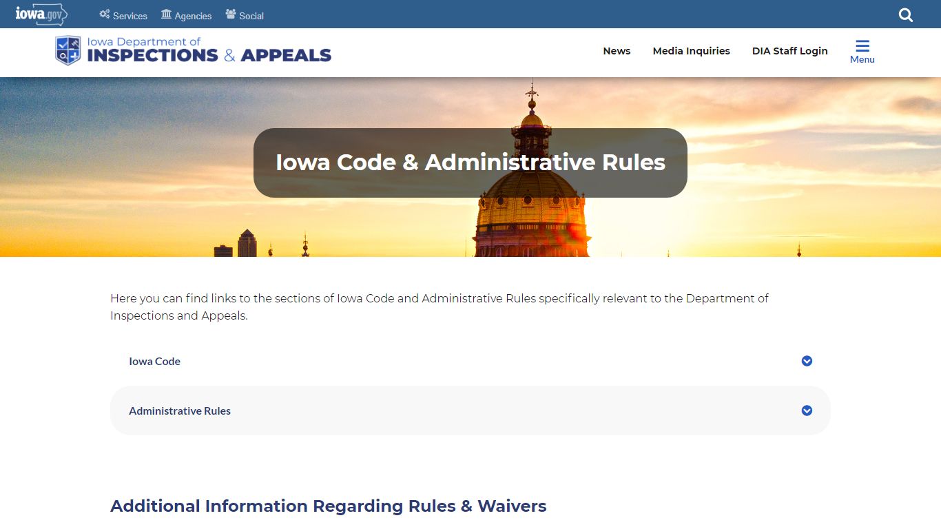 Iowa Code & Administrative Rules